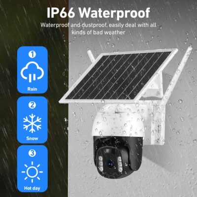 Ptz Wireless Outdoor Wifi Solar Power Camera 4g 3g Sim Card Slot Cctv Security Ip Camera Support 128g Tf Card